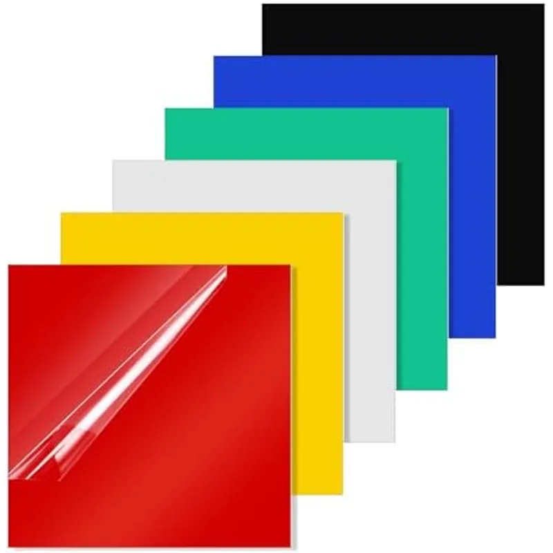Outus 2 Pieces 1/16 Inch Thick Colored Acrylic Sheet 12 x 12 Inch, Colorful