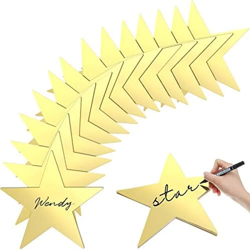 Outus 11 Inch Large Gold Star Cutouts Double Sided Stars