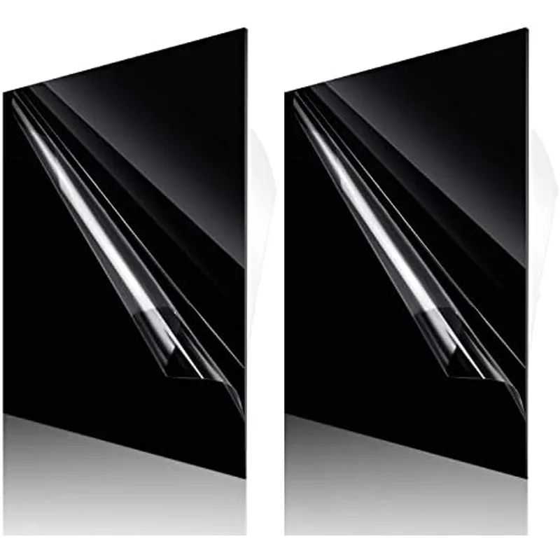 Outus 12 x 12 Inch Black Acrylic Sheet 1/16 Inch Thick