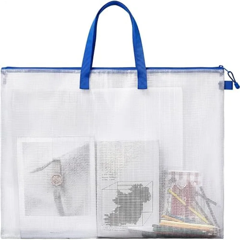 Outus 1 Pcs 19 x 25 Inches Art Portfolio Case Poster Storage Bags, Blue