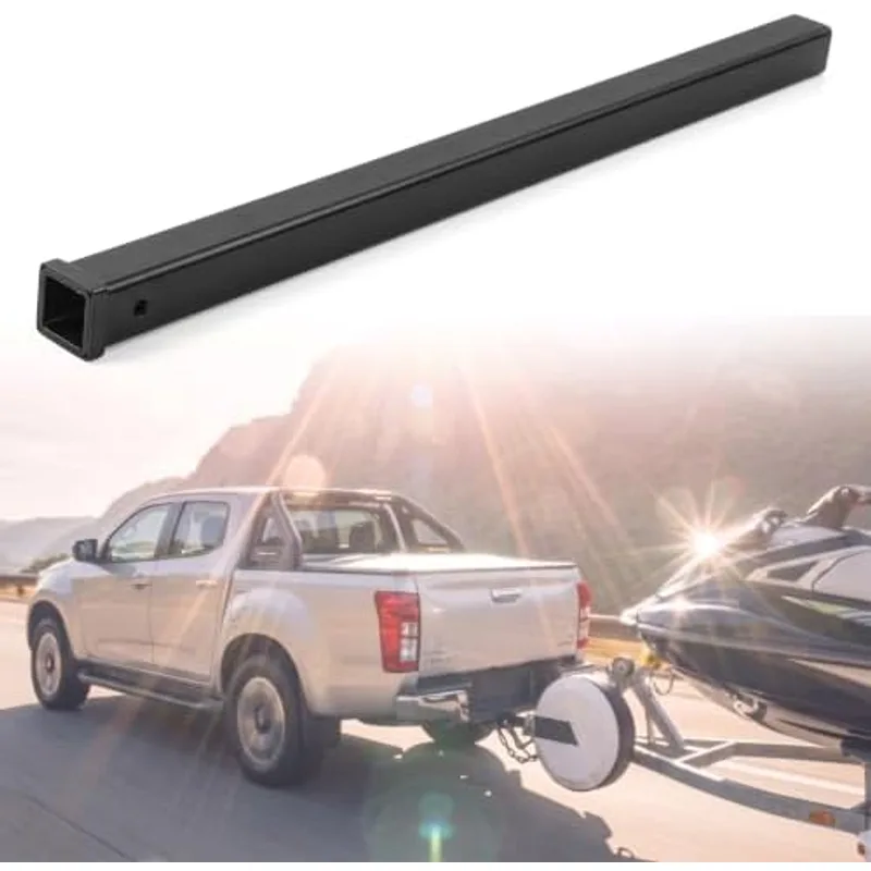 Outus 2x48in Weld on Trailer Hitch Receiver Tube, Heavy Duty Carbon Steel