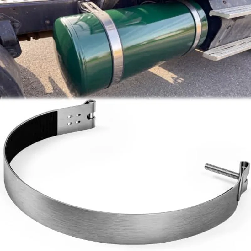 Outus 3.7" Stainless Steel Fuel Tank Strap Compatible with 1104551001P, Silver