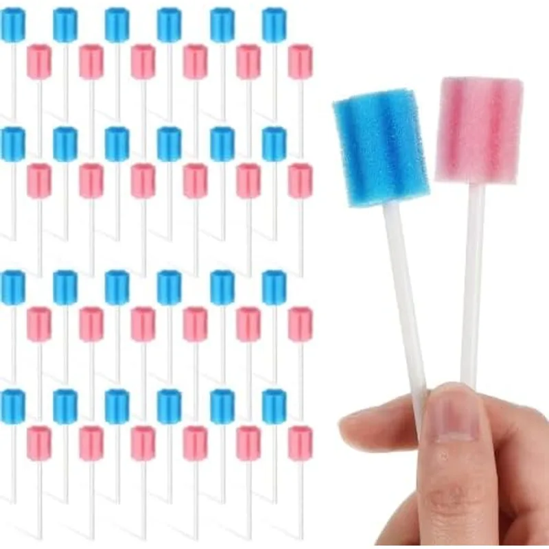 Outus 300pcs 3.74 Inch Disposable Mouth Swabs Soft Sponge Swabs