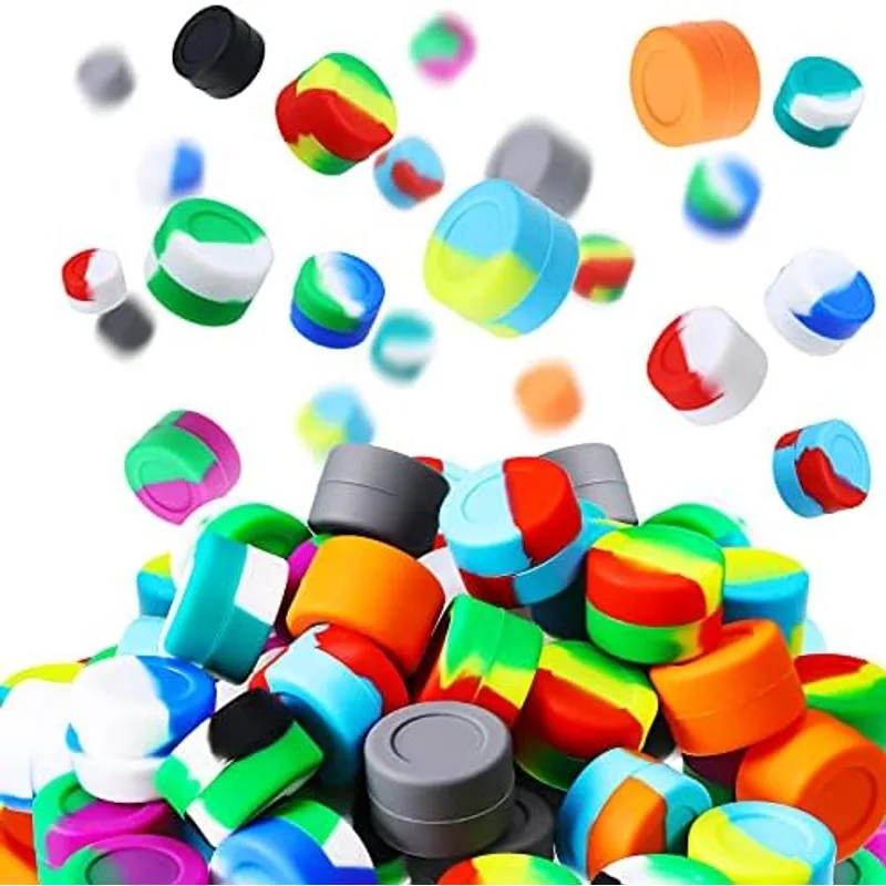 Outus 3 ml Silicone Wax Containers, Colored