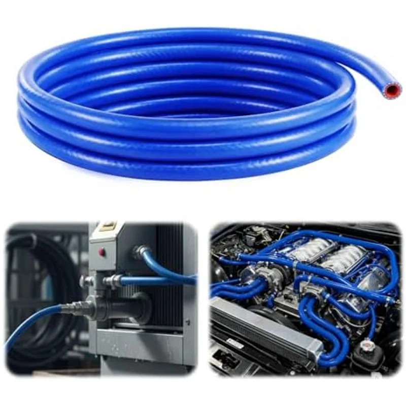 Outus 5/16" Id,5ft Silicone Heater Hose,Coolant Radiator Hose, Blue, 1