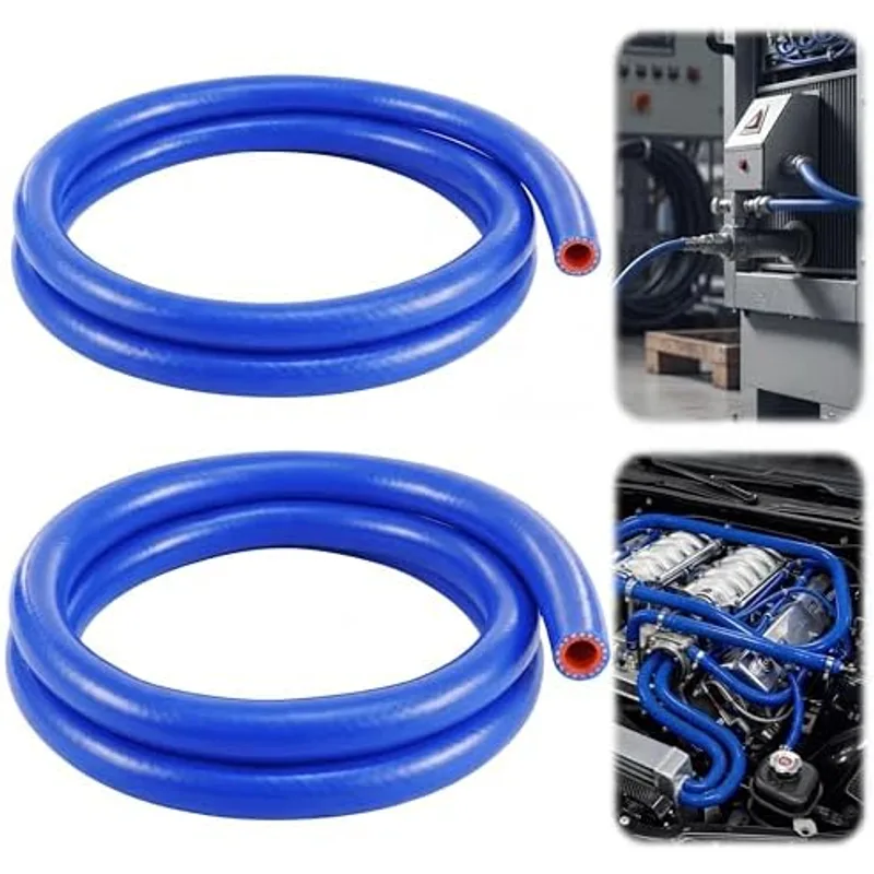 Outus 5/8"&3/4" Id, 5ft Silicone Heater Hose,Coolant Radiator Hose, Blue, 2