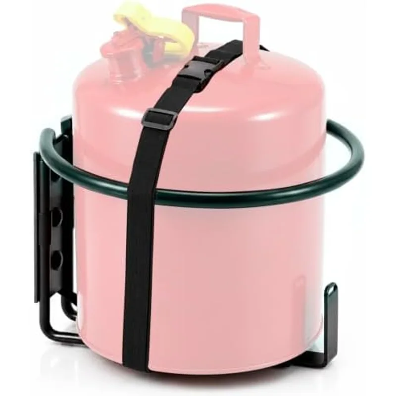 Outus 5 Gallon Gas Can Holder, Fuel Jug Mount for Trailer, Round