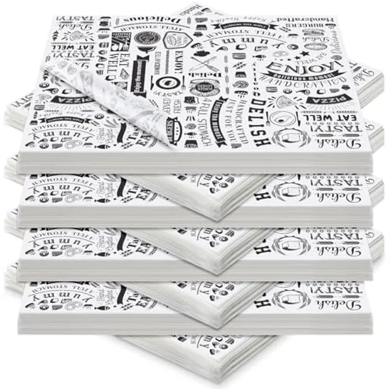 Outus 8 x 10 Inch Deli Wax Paper Sheets, White