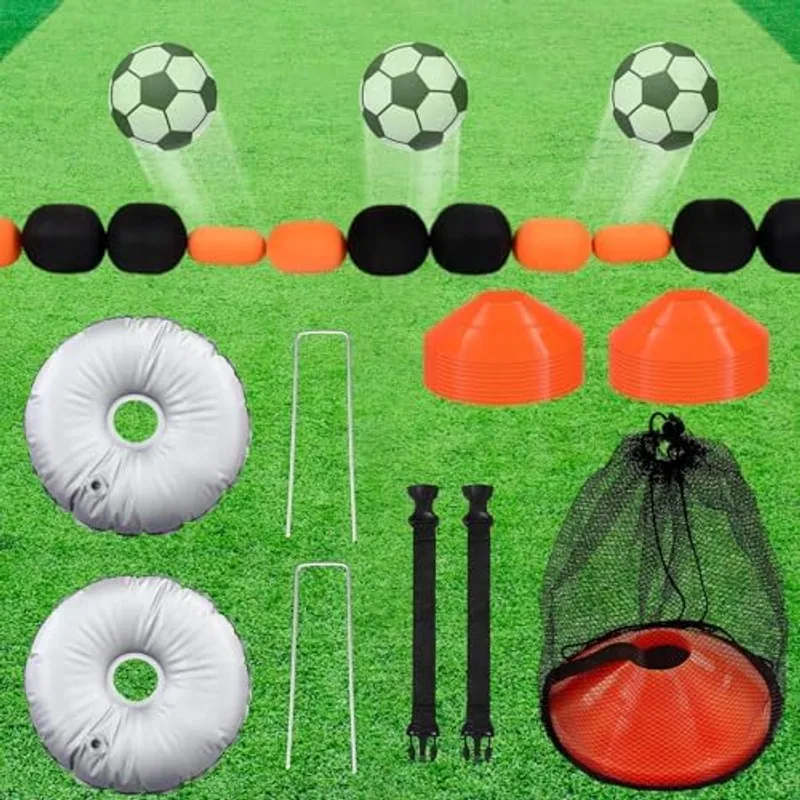 Outus 9 ft Soccer Goalkeeper Deflection Equipment Goalkeeper Training, orange, black