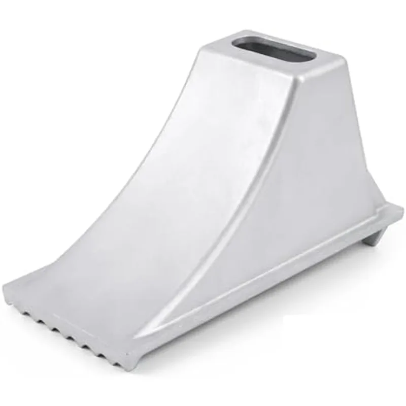 Outus Aluminum Wheel Chock for Trucks & Trailers, 12.3 x 6.4 x 7 Inch