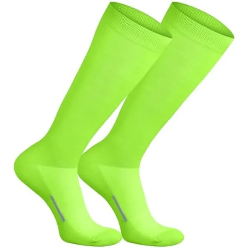 Outus Baseball Soccer Football Socks for Youth, Fluorescent Green, X-Large
