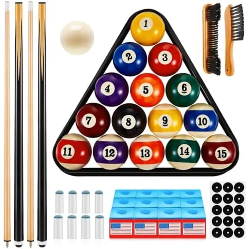 Outus 71 Pcs Complete Pool Table Accessories Set, Standard Style Balls
