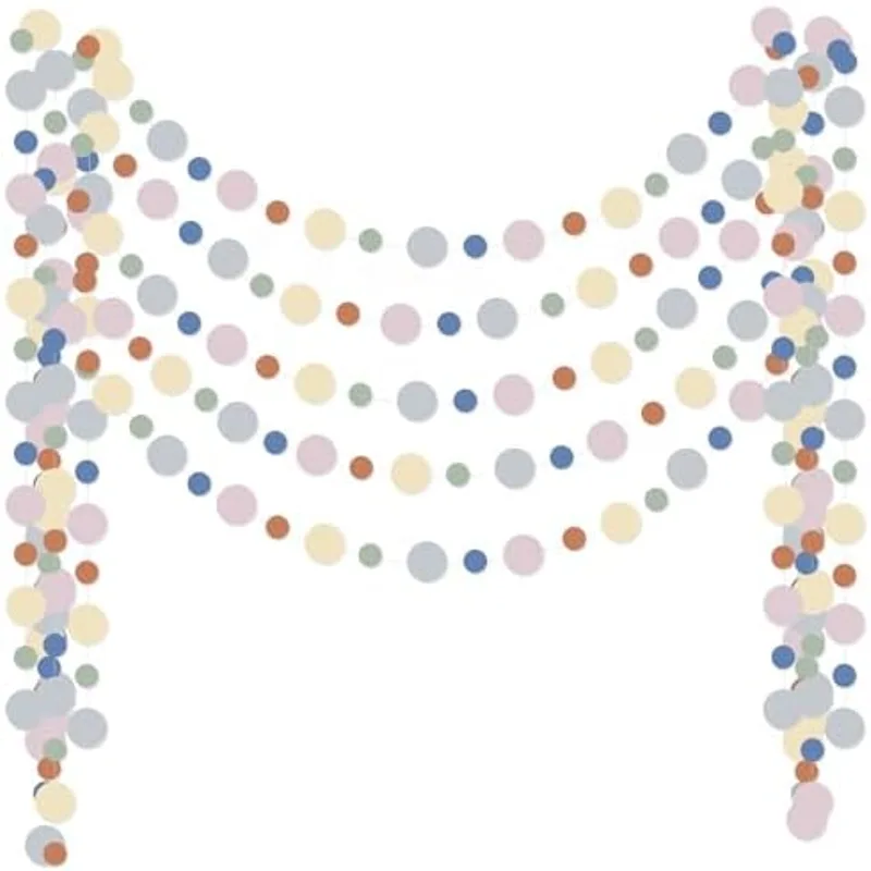 Outus Dot Garland Banner Hanging, Boho Color