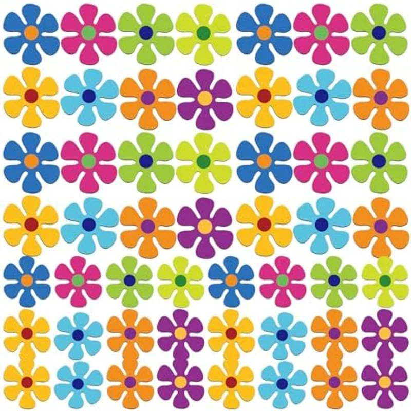 Outus Flower Magnets for Car Magnetic Car Decals, 3.9/2.2 Inch, 32 Pcs, Multi Color