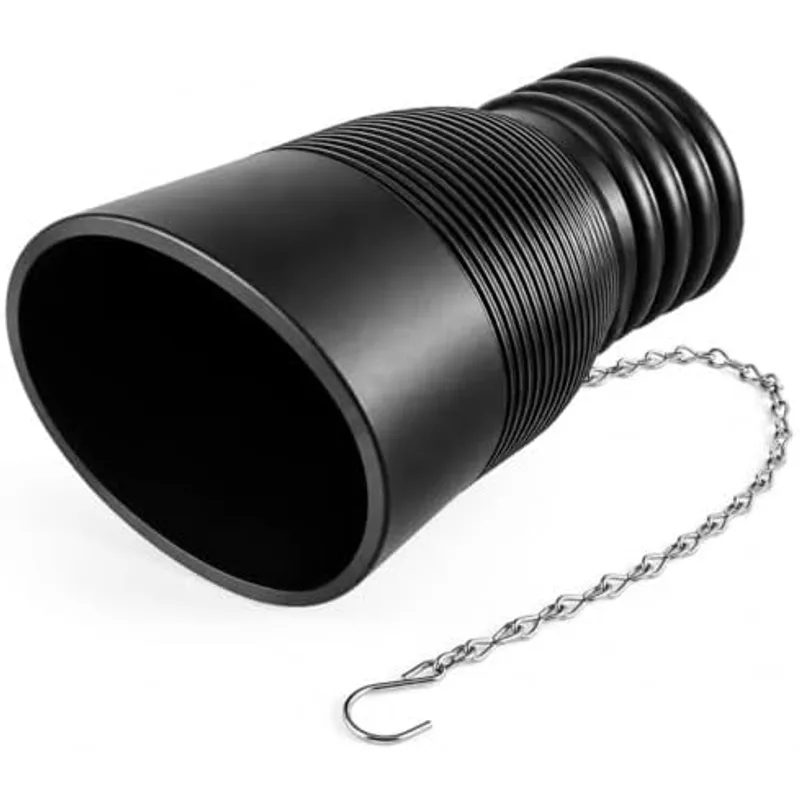 Outus Garage Exhaust Hose Adapter, Fits 3in & 4in Exhaust Pipe,Black Rubber
