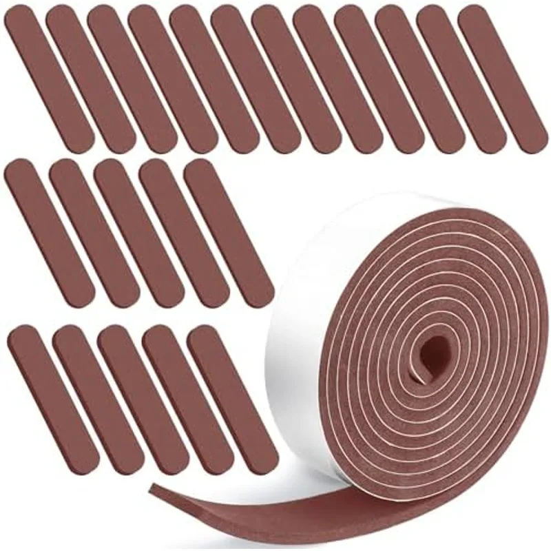Outus 23 Pcs Hat Size Reducer Foam Tape Self Adhesive,Brown