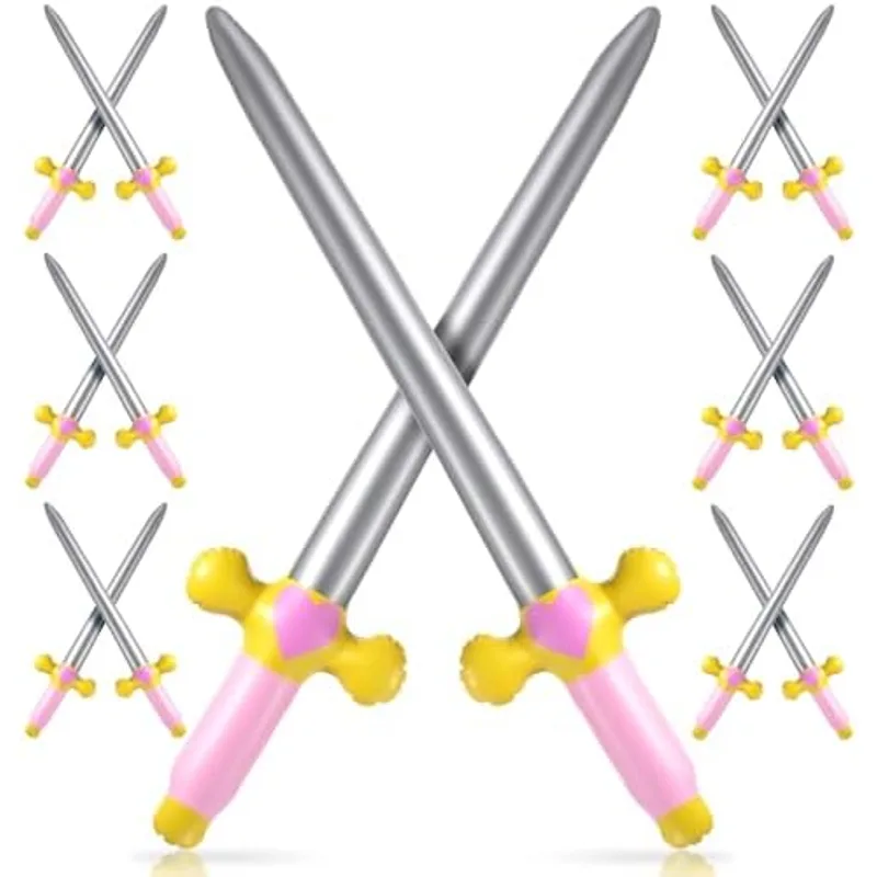 Outus Inflatable Swords Blow up Swords Party Favors,Pink
