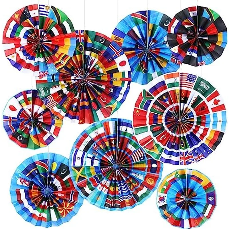 Outus International World Flags Classroom Decorations