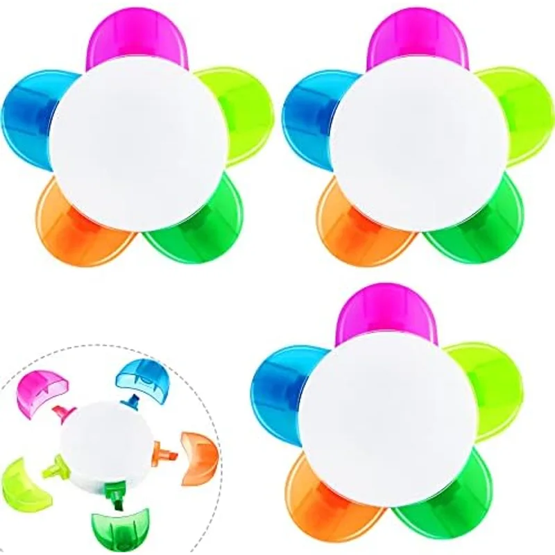Outus Petals Highlighters Assorted Colors 5 in 1 Pens Bulk