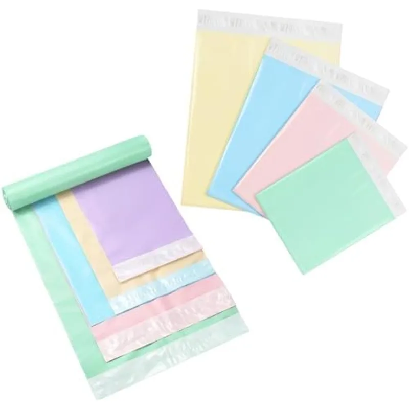 Poly Mailer, 8 x 12 In, 10 x 14 In, 13 x 18 In, 15 x 20 in, Multicolor