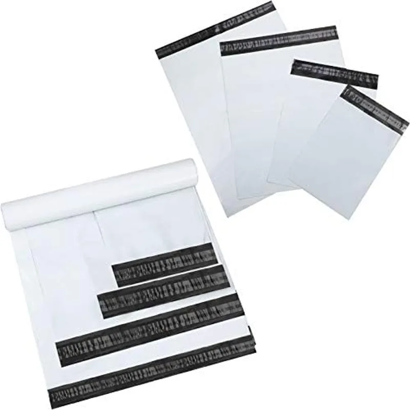 Outus Poly Mailer Envelope 4 Sizes Shipping Bags, White