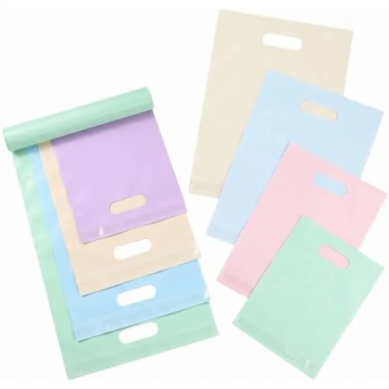 Outus 120 Pcs Poly Mailers with Handle, Shipping Bags for Clothes