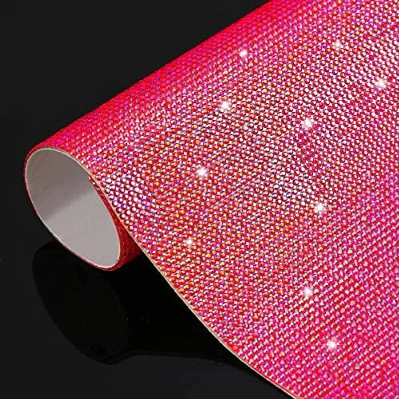 Outus 12000 Pcs Self-Adhesive Rhinestone Sheets Gem,Big Red AB Color