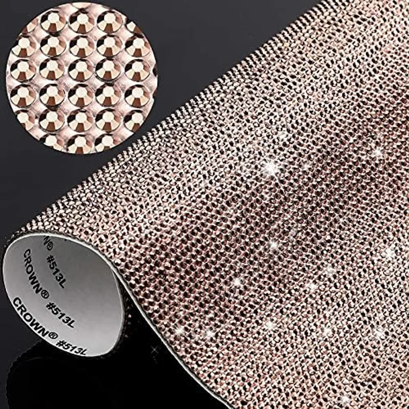 Outus 12000 Pcs Self-Adhesive Rhinestone Sheets Gem,Rose Gold