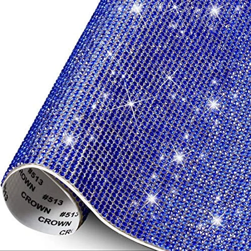 Outus 12000 Pcs Self-Adhesive Rhinestone Sheets Gem,Royal Blue