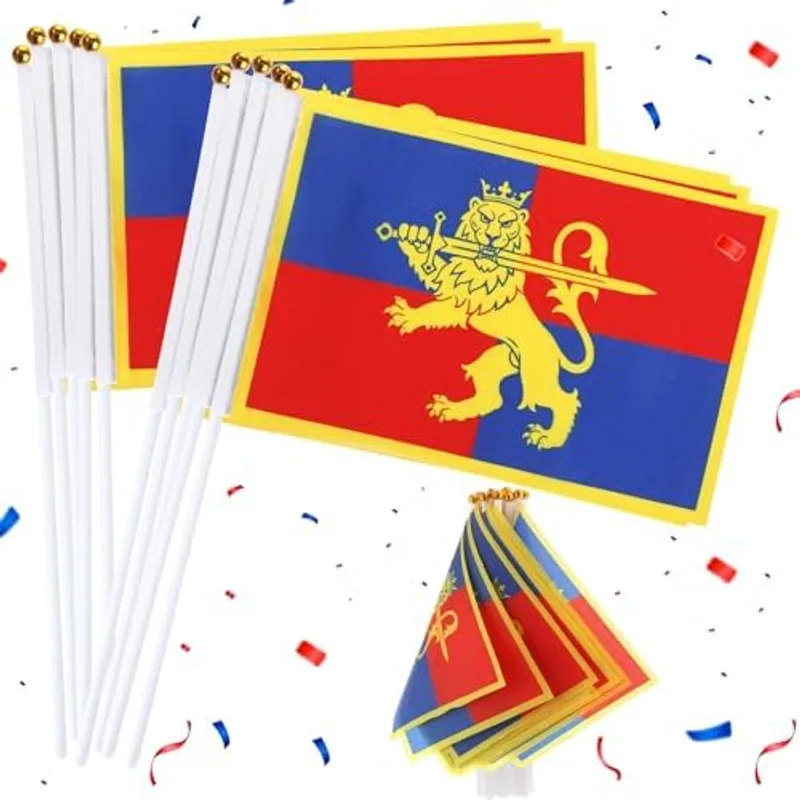 Outus 30 Pcs Small Medieval Flags Medieval Fantasy Party Decorations