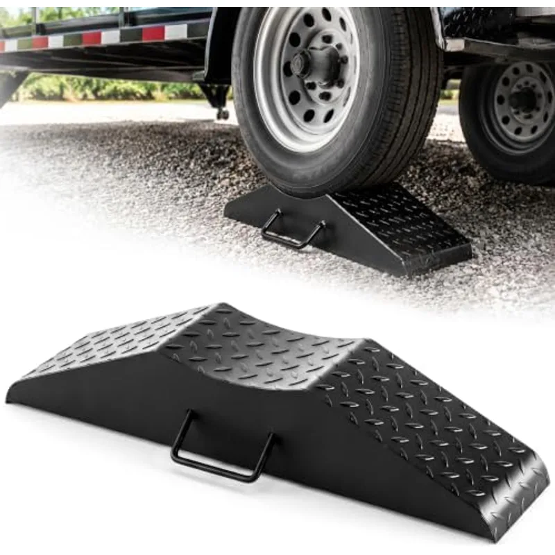 Outus Steel Trailer Ramp Heavy Duty, 5-1/2" Lift Height, 15432 lb Capacity