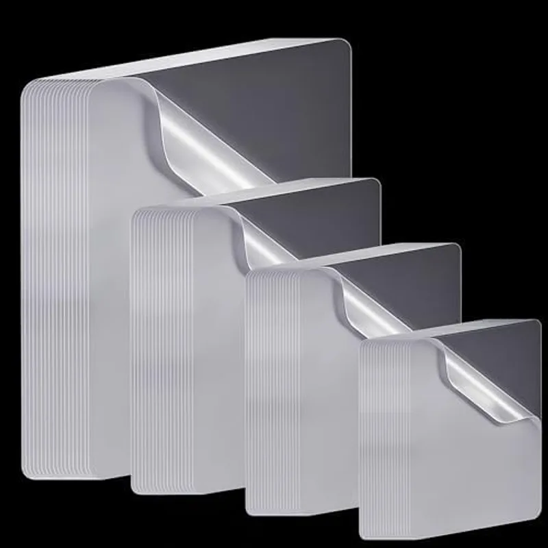 Outus 100 Pcs Thermal Laminating Pouches, 4 Sizes Clear Plastic, 5 Mil
