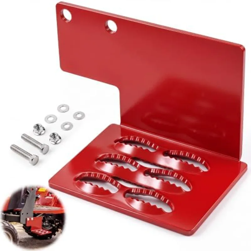 Tractor Step Compatible with Massey Ferguson GC17xx, Red, Serrated