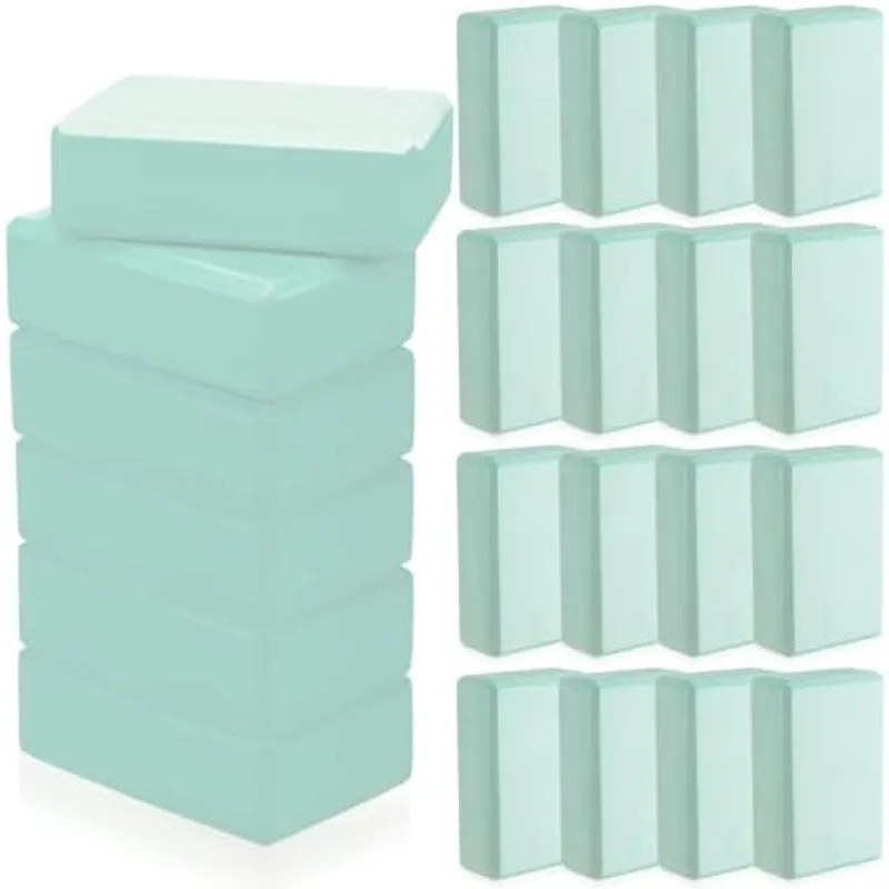 Outus 20 Pcs Yoga Blocks Bulk 9 x 6 x 3 Inch, Mint Green